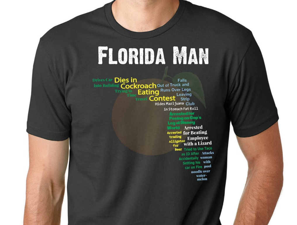 brown florida man headlines tee