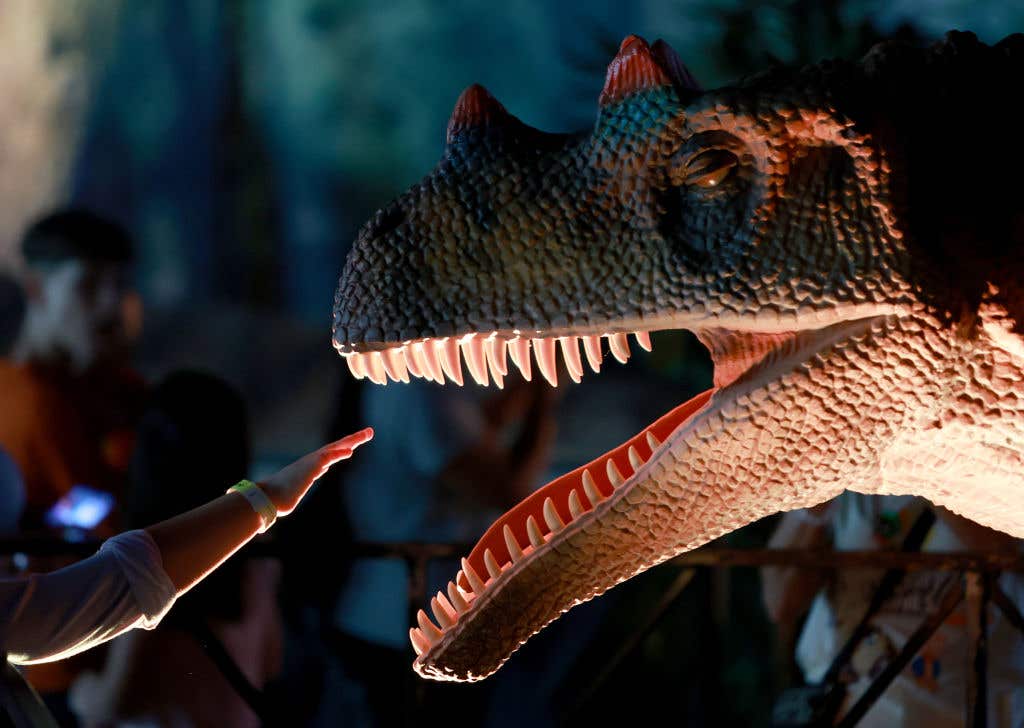 Large Scale Animatronic Dinosaur Exhibit Opens In Fort Lauderdale