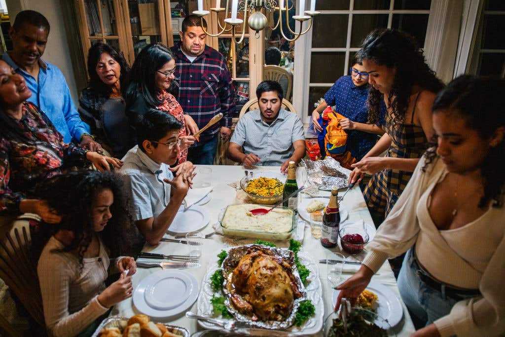 Americans Celebrate Thanksgiving Holiday As Coronavirus Cases Surge