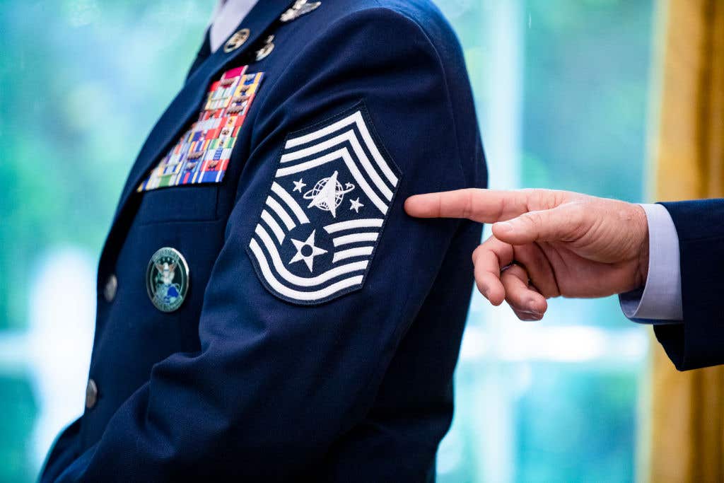 President Trump Signs An Armed Forces Day Proclamation And Participates In U.S. Space Force Flag Presentation