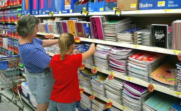 Consumers Start Buying Back-To-School Supplies At Wal-Mart