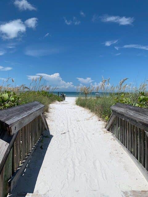 Sanibel Island beach walkway