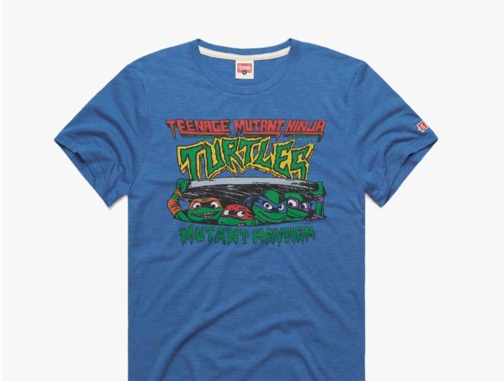 blue teenage mutant ninja turtles shirt