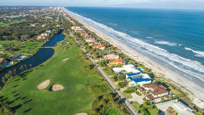 Aerial View of Ponte Vedra Beach, Jacksonville