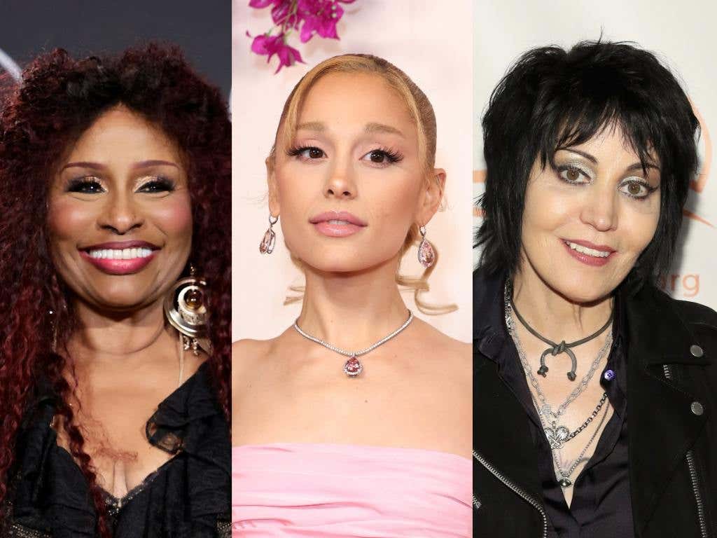 Inductee Chaka Khan attends the 38th Annual Rock &amp; Roll Hall Of Fame Induction Ceremony, Ariana Grande attends the 96th Annual Academy Awards, Joan Jett on the red carpet of A Funny Thing Happened On The Way To Cure Parkinson's, 9 Most Empowering Songs For Women Across All Genres.