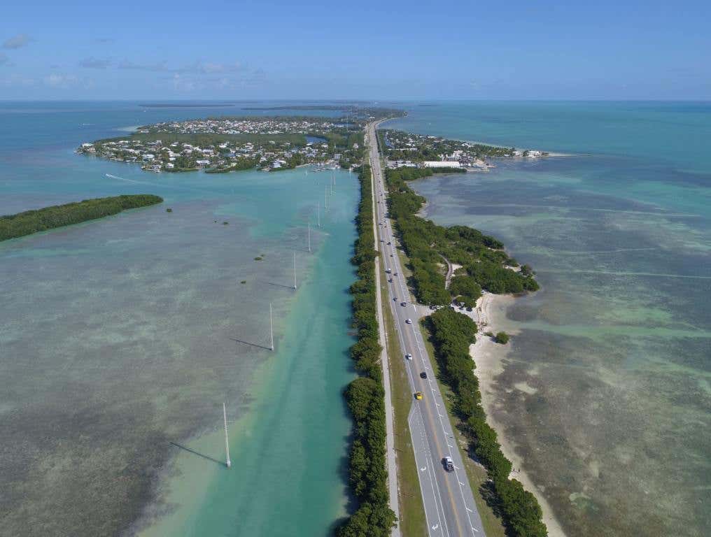 Overlooking the Florida Keys. Florida has one of the most scenic drives in the country, according to Reader's Digest.