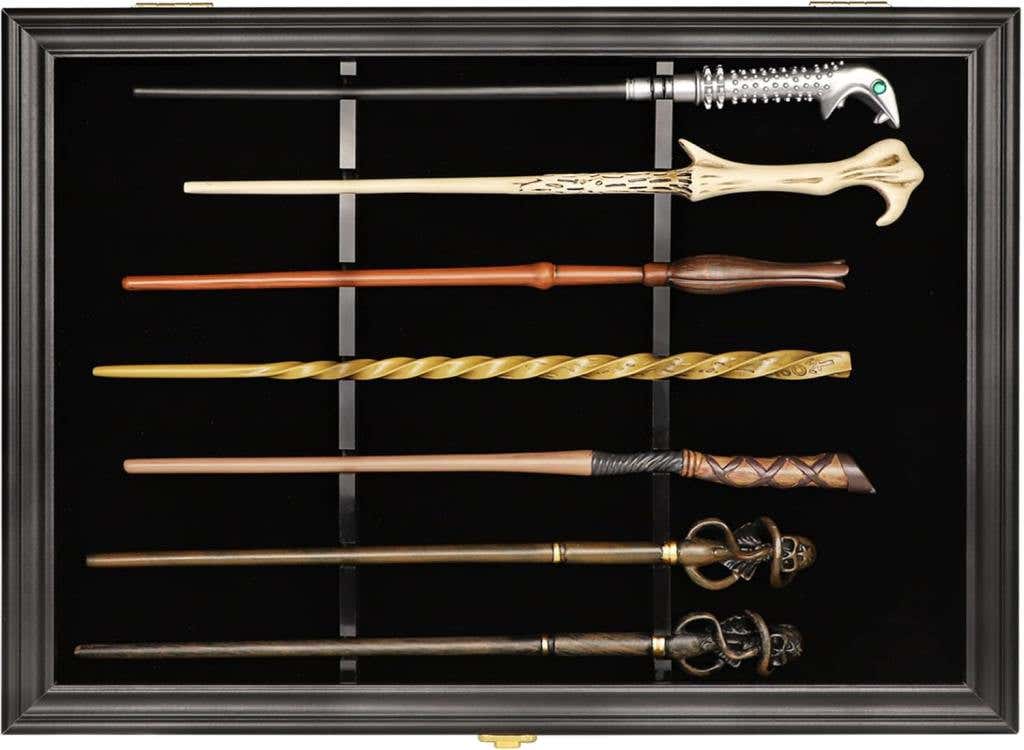 Showcase your collection with this wand display case