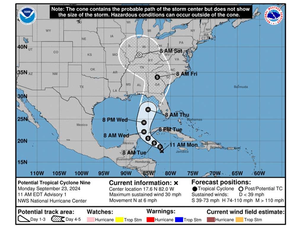 Potential Tropical Cyclone 9