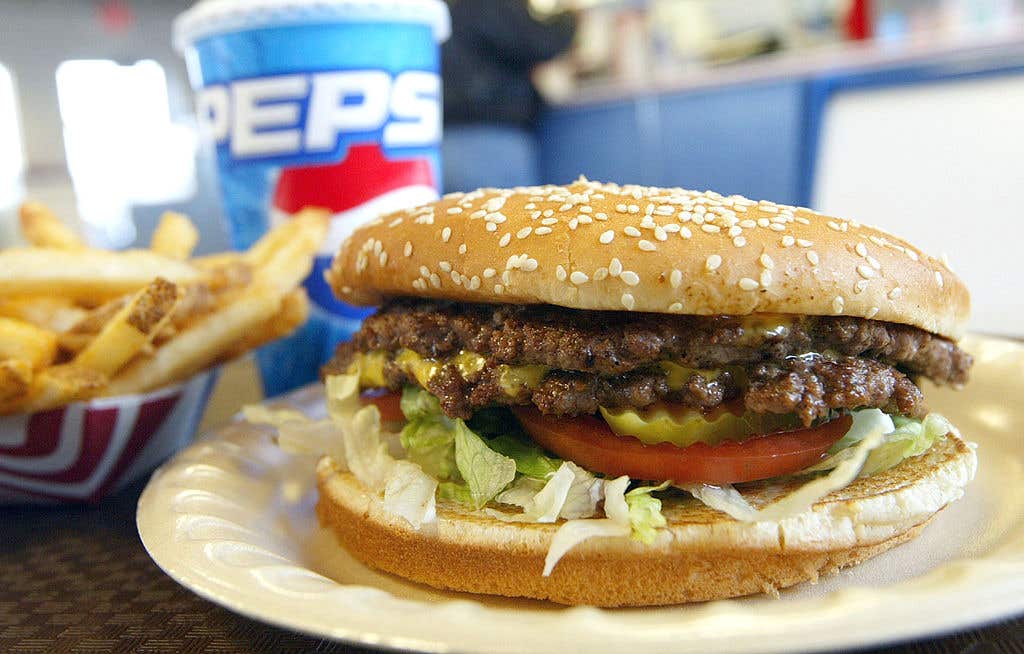 Burger and fries at a restaurant. Are These The 20 Best Burgers In America?