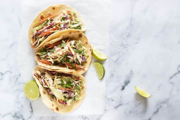 Tray with three tacos for Outdoor SWFL Weekend Events