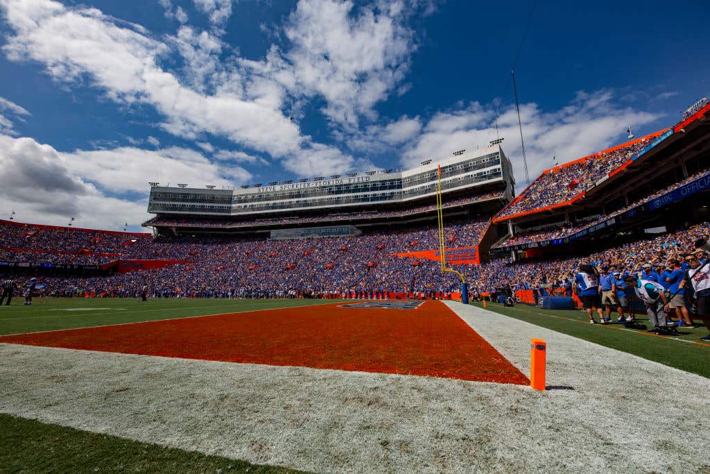 General view during the second half of the game between the Florida Gators and Tennessee Volunteers at Ben Hill Griffin Stadium