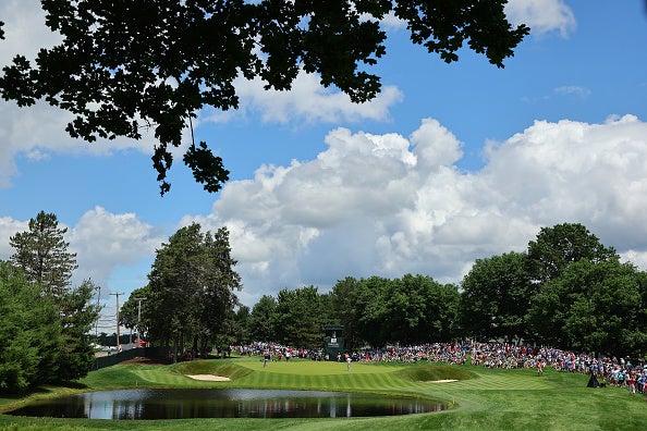 Runaway Golf Cart At The Travelers Championship Has Spectacular Ending