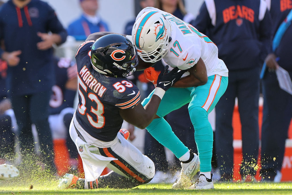 Dolphins Beat the Bears Jaylen Waddle